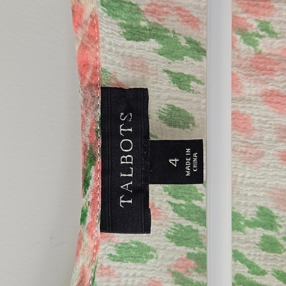 Talbots 100% Silk Sheer Blouse - Picture 6 of 7